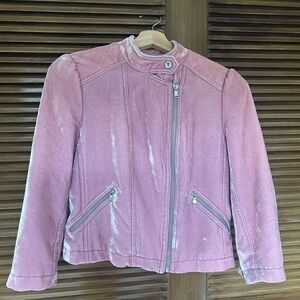 Rebecca Taylor velvet moto jacket
